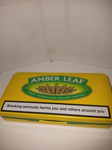 Amber leaf tobacco tin - amber, 50g
