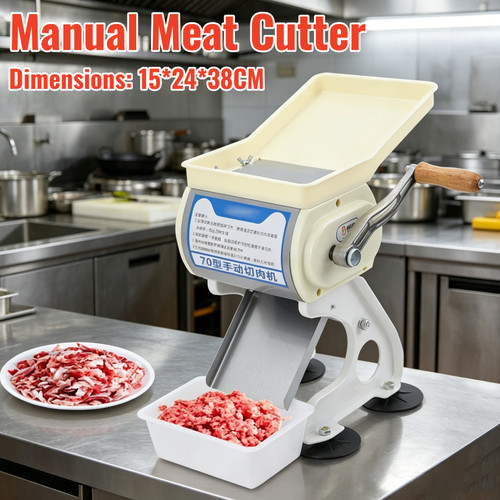Manual meat cutter 5mm - meat, 3.5mm