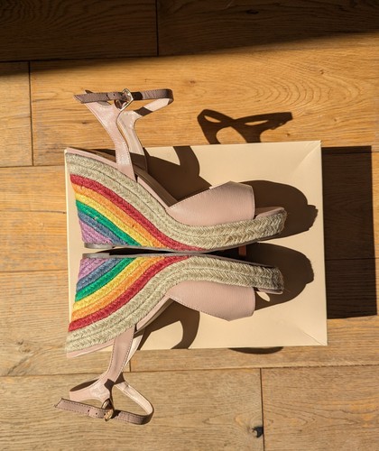 Faith womens rainbow wedge - womens,
