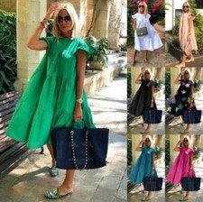 UK Womens Summer Casual Loose