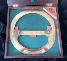 Brass 12 inch 360 degree Military Protractor