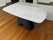160x90cm Grey Ceramic Dining