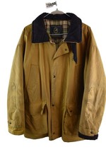 PG FIELD Brown Wax Jacket size L Mens Full Zip Country Casual Outdoors Outerwear