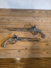 PAIR OF VINTAGE BRASS WALL