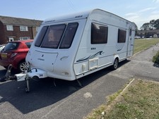 Compass Corona 556 Touring Caravan, 6 Berth With Fixed Bunks