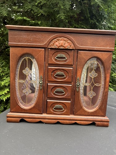 Vintage wooden floral - vintage, stained