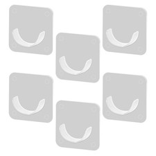 6Pcs Adhesive Bathroom Curtain