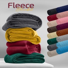 Thick Fleece Blanket Bed Sofa