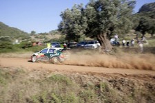 Jan Kopecky Action Skoda 2007 WRC Rally Car Motor Racing Old Photo