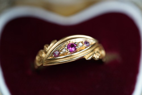 Antique victorian ring 18ct - antique,