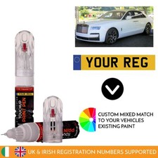 Touch Up Paint Pen For Rolls-Royce Ghost Mixed By Car Registration Reg Number