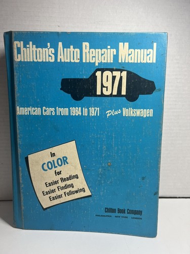 Chilton 1971 auto repair - chilton's,
