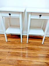 2 HEMNES Bedside Table White