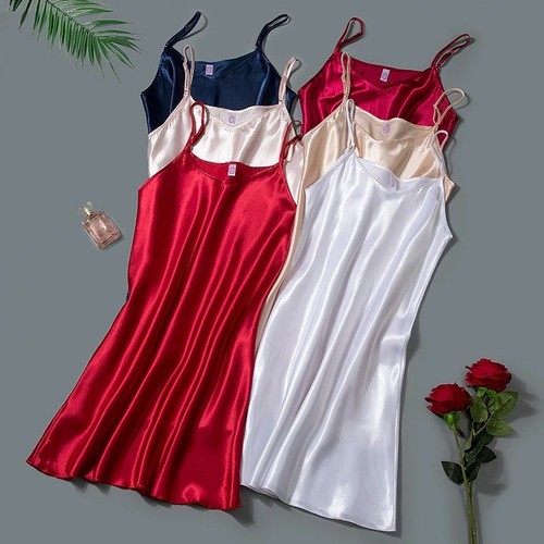 Women sexy silk satin - women's,