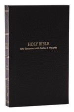 KJV Holy Bible: Pocket New Testament with Psalms and Proverbs, Black Softcover, 