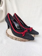 BN Mary G black suede Leather