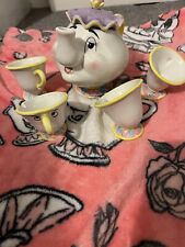 beauty and the beast mrs potts china tea set