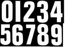 2 Pack WHEELIE BIN HOUSE NUMBERS 2 x WHEELY STICKERS DUSTBIN WHITE SELF ADHESIVE