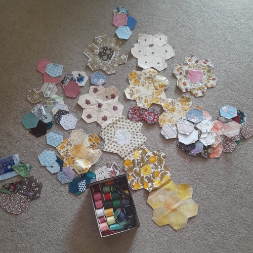 Vintage fabric pre cut tacked - pre,