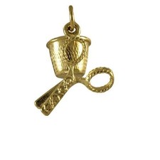 9ct Gold Scissors & Thimble
