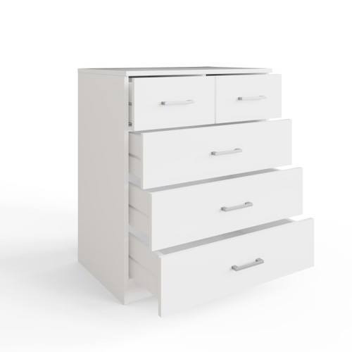 White door wardrobe with 3 - door,