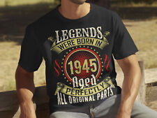 80th Birthday Men's T-Shirt Born 1945 Legend Celebrate 80 Years old