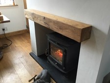 SOLID OAK BEAMS/FLOATING/FIRE/LIGHTLYWORKED/SOLID/MANTLE