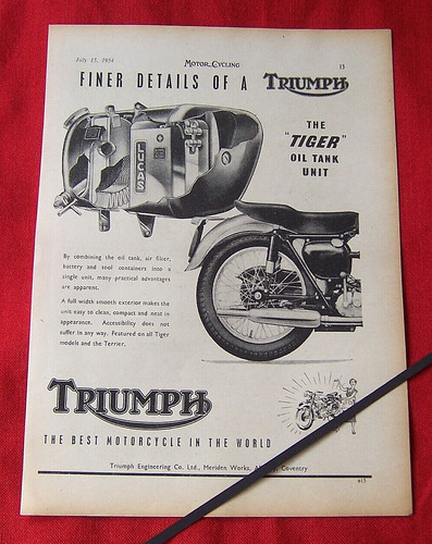 Triumph tiger motorcycle oil - triumph,