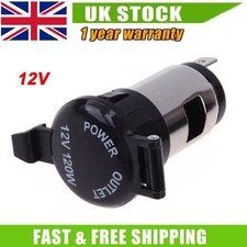 Universal 12V Car Cigarette Lighter Socket Power Plug Adaptor With Closing Cap