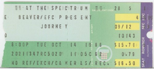 Journey concert ticket - journey,