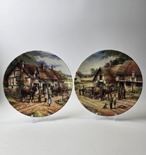 2 Royal Doulton Chris Howells Plate 8 Inch Limited Edition Horses 