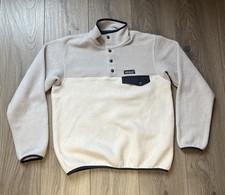 Women’s Patagonia Lightweight Synchilla Snap-T Pullover Small 25455 Cream