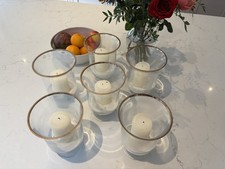 6 X hurricane Vases With