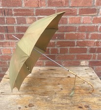 Antique Vintage Cane umbrella Parasol For Renovation Gauntlet BRITISH MADE