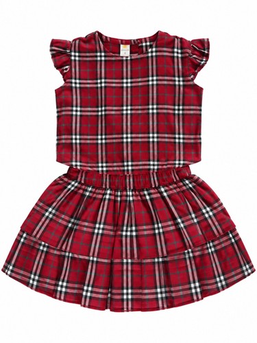 Girls red tartan check - girls,