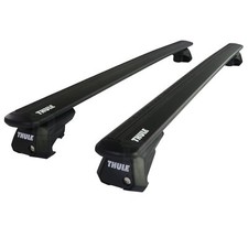 Thule Alu WingBar Evo Black Roof Bars Set to fit Volkswagen Tiguan Mk.3 24-25