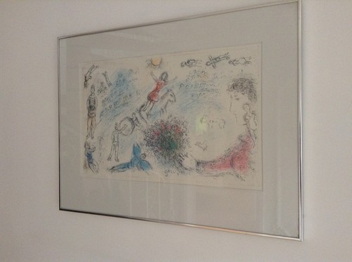 Marc chagall lithograph ame - lithograph, 'l'ame