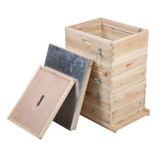 4 Tiers Beekeeper Beekeeping Honey Bee House Wooden Hive Frame Beehive Brood Box