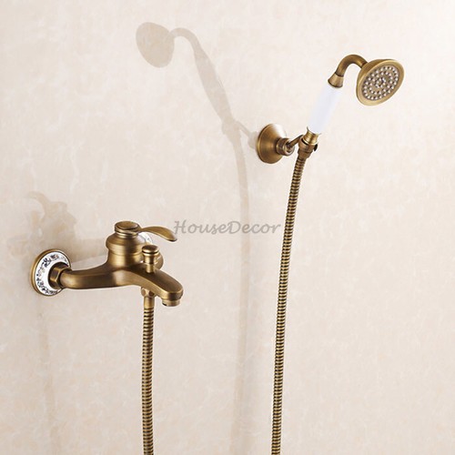 Antique solid brass wall - brass, mount