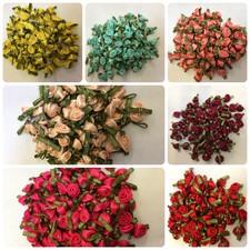 Satin Small Ribbon Roses Buds