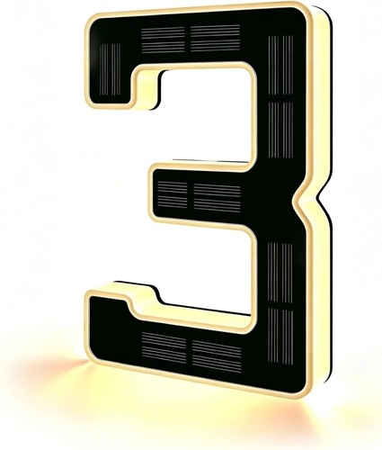 Solar led house numbers light - numbers,