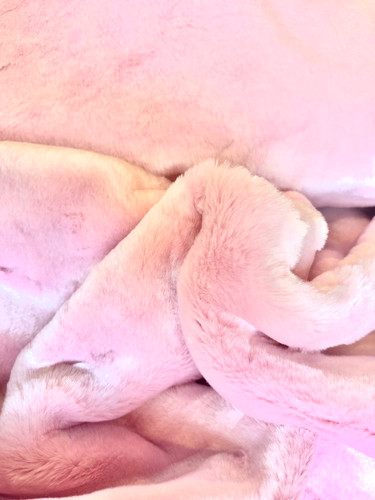 Solid faux rabbit fur fabric - solid,