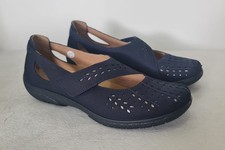 Hotter Women's Navy Blue Daphne Mary Jane Shoes Size 7/41 - RRP £79.00