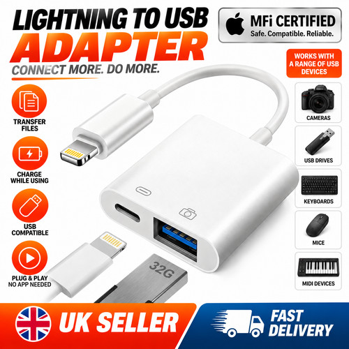 Lightning usb adapter - to, [mfi