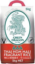 Green Dragon Thai Fragrant Jasmine Rice 5KG | Thai Hom Mali | AAA | Premium Rice