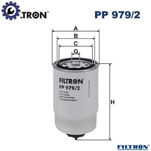 Fuel filter 979 for - pp, 979/2