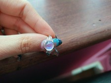 Moonstone Silver Tone Ring