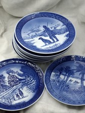 12 Royal Copenhagen Plates Denmark Christmas plates 1965-1988