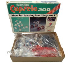 Capsela 200 IQ Builders Motorised Hot Rod 1980s Open Box Sealed Contents