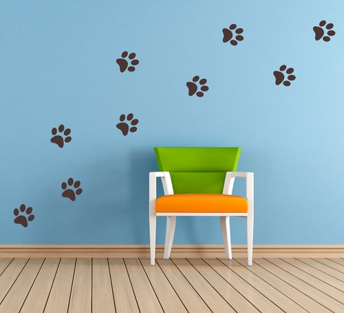 Paw print vinyl - x,